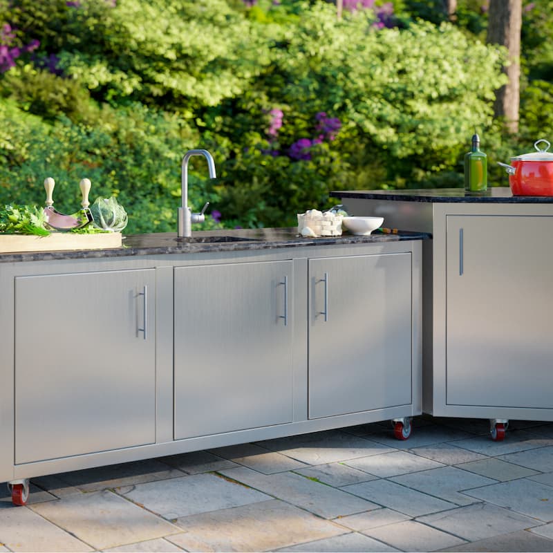 Rocket outdoors stainless steel outdoor kitchen sink cabinets